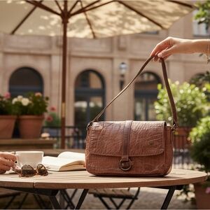 Wild West Rustic Leather Crossbody Bag